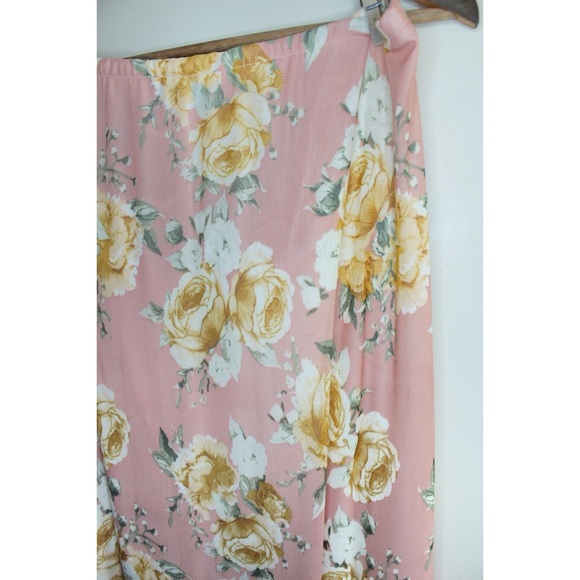 Pyramid Collection Floral Tiered Maxi Skirt XXXL - Picture 8 of 10